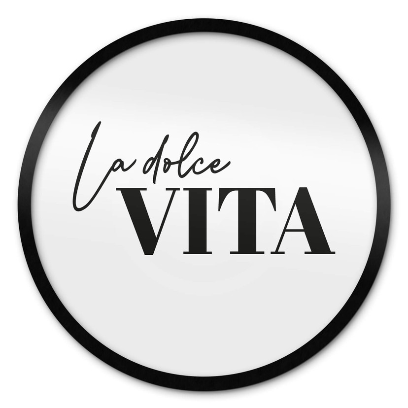 Plakat La Dolce Vita - okrągły