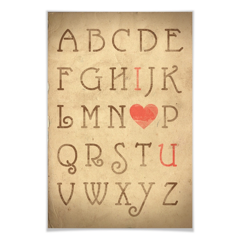 Poster - Love Alphabet