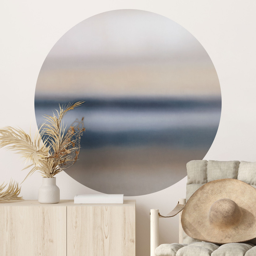 Muursticker Rotko Ash - Abstracte Horizon - Sir Edward x Grigory Gladarev - Rond