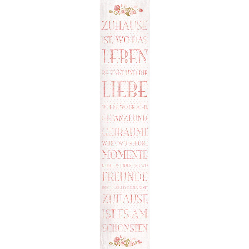 Fototapet Zuhause ist, wo das Leben beginnt - 48x260 cm
