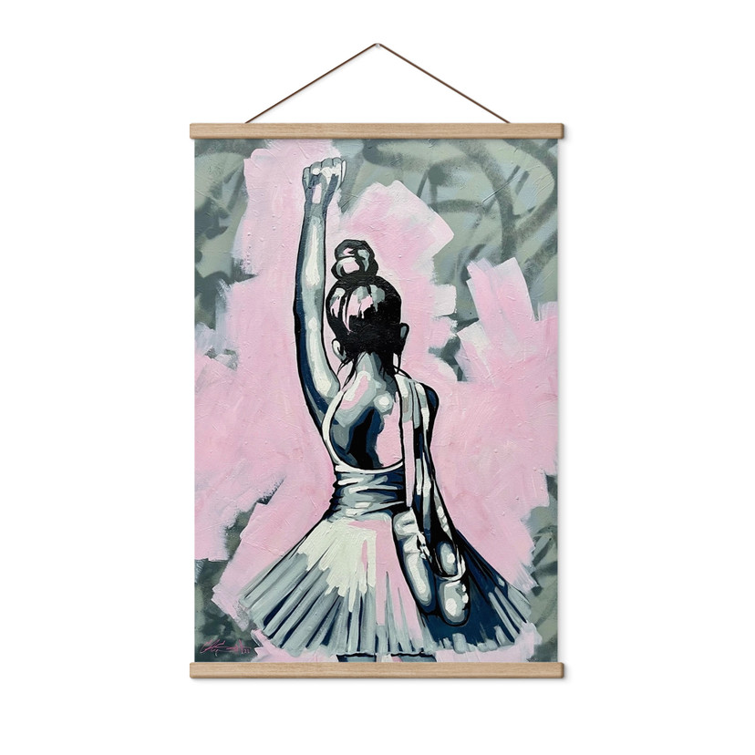 Affiche textile Ballerine Forte Style Street Art - Habib