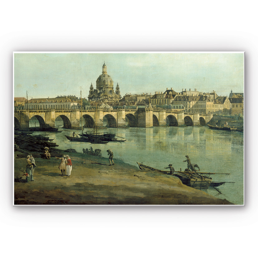 Tableau Forex- Canaletto - Dresde depuis la rive droite de l'Elbe
