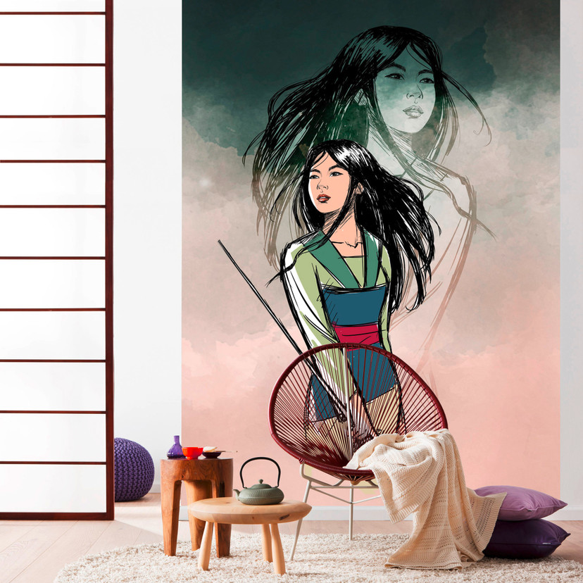 Non-woven tapet - Modig Mulan - 200 x 280 cm