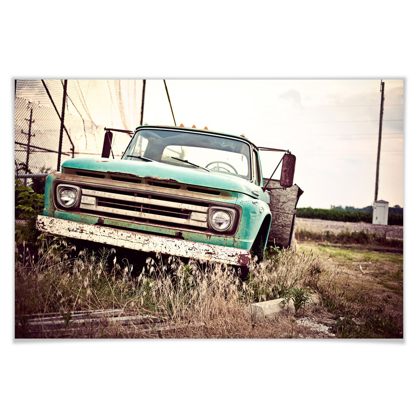 Poster American rusted Truck