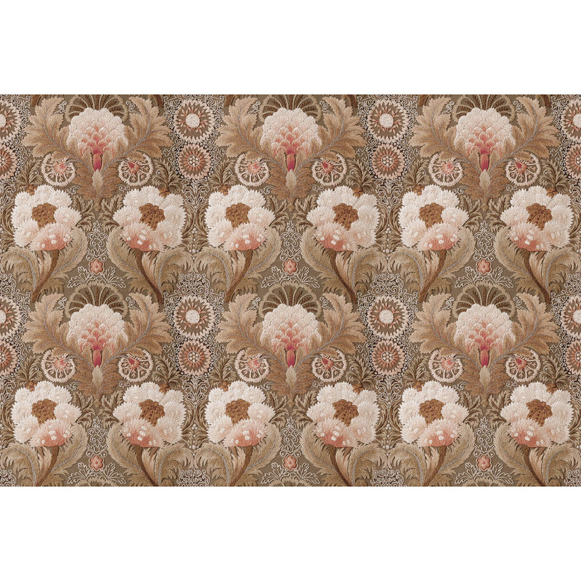 Fotomural Paredes de Patel 3 Chateau 1 marrón, rosa, beige, blanco