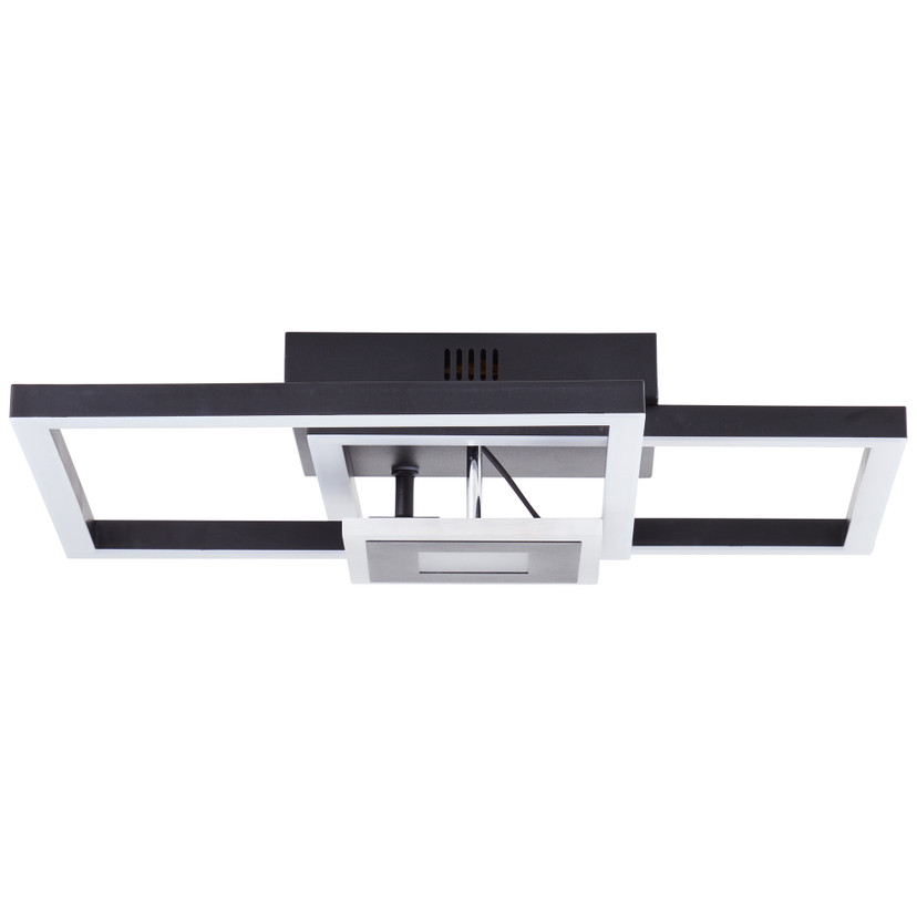 Deckenleuchte Chloe, schwarz, 40 x 40 cm, Metall LED-Deckenleuchte, dimmbar