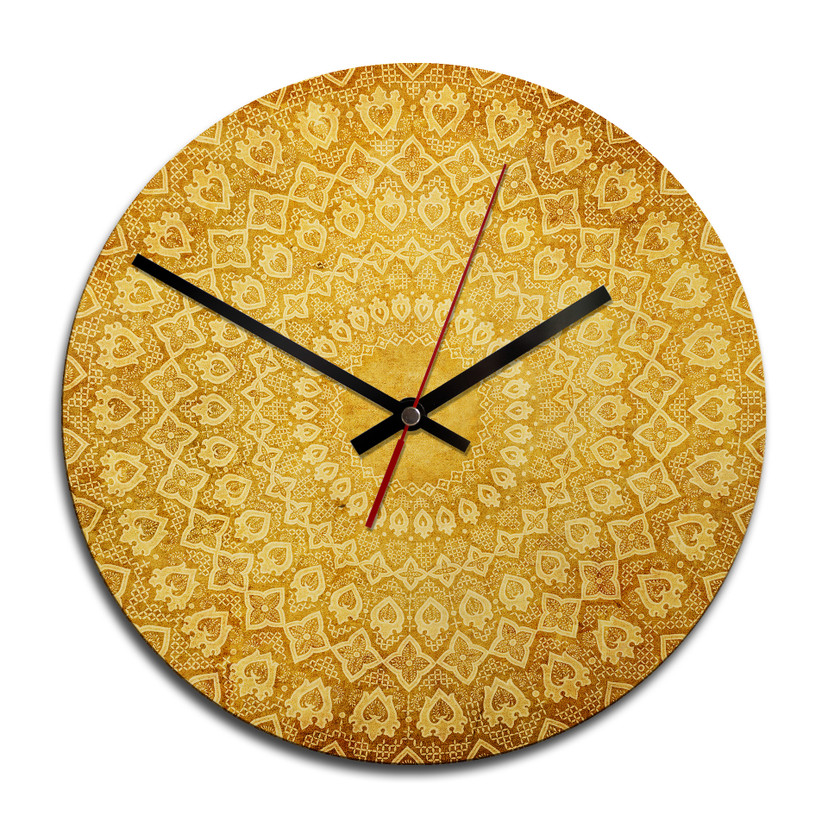 Horloge murale en bois - Ornement venant d'Occident