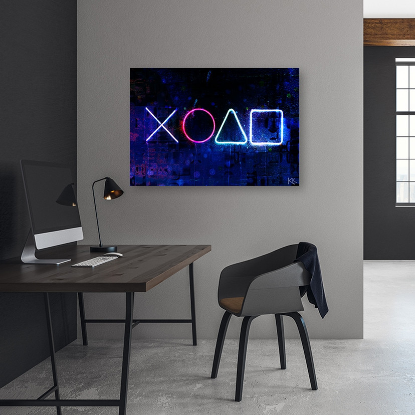 Canvasbillede, controller til spillekonsol