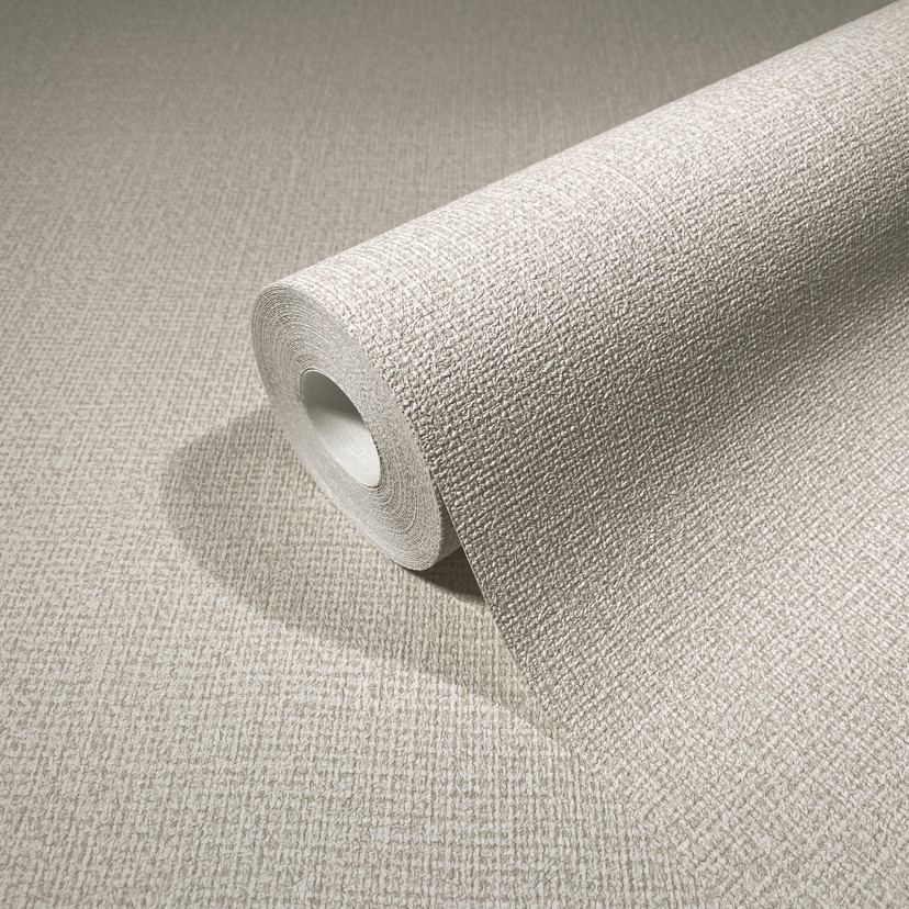 Non-woven Tekstil Tapet Tekstil ensfarvet beige Tekstur