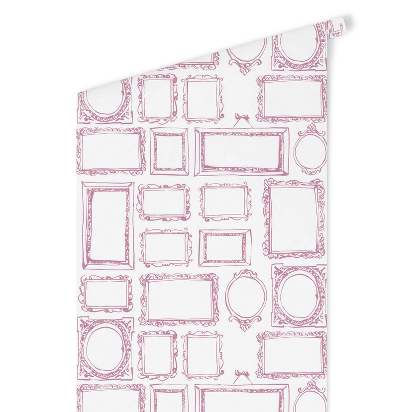 Tapet med mønster - Frame Your Life - pink