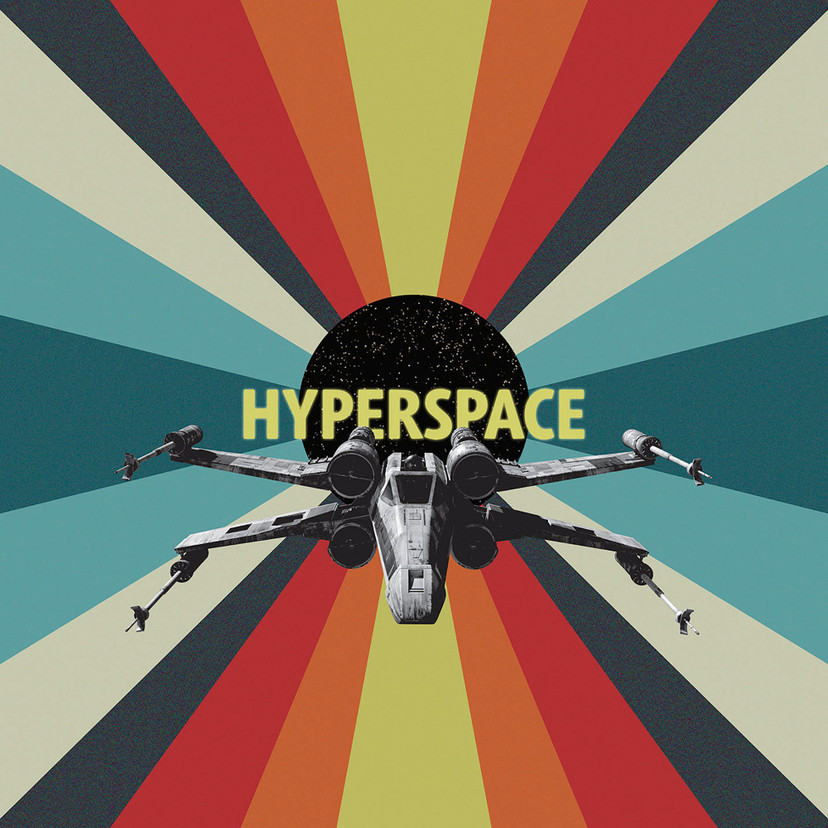 Vlies Fototapete - Star Wars Hyperspace - 200 x 280 cm