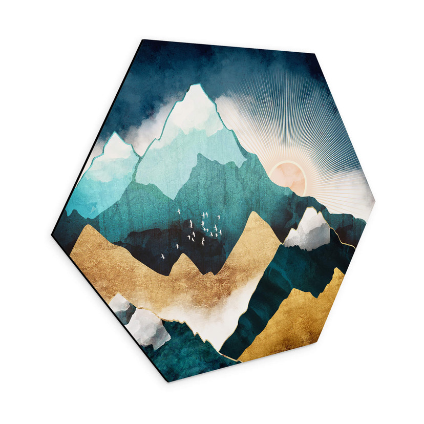 Hexagone - alu-Dibond SpaceFrog Designs - Lever du jour