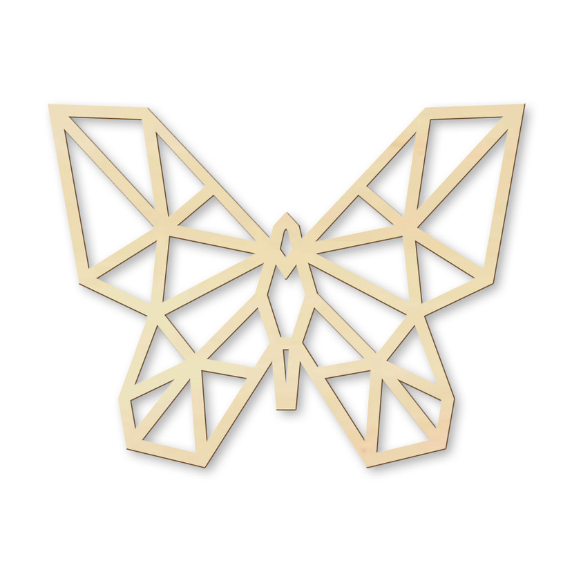 Sztuka z drewna topoli - Motyl origami
