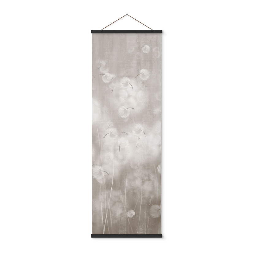 Textielposter Dandelions Dream in Beige - Ms Tiff - Panorama