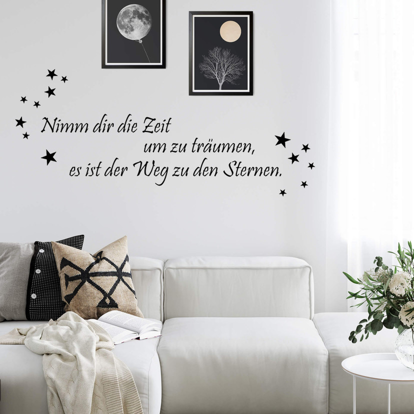 Wandtattoo Nimm dir die Zeit um zu träumen... 2
