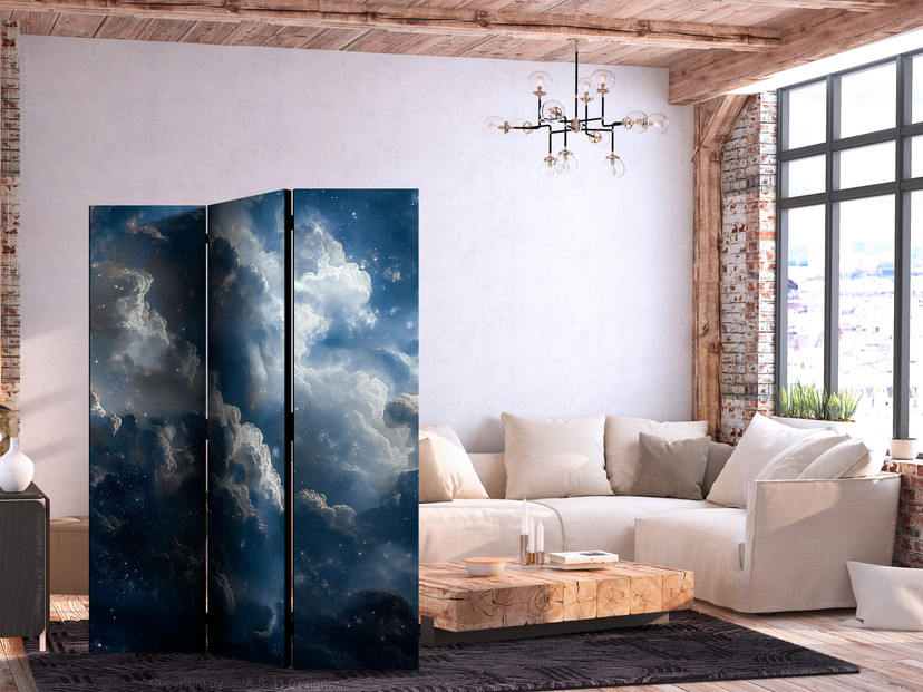 Paravent, Raumteiler freistehend, Trennwand - Astronomical Wonders: Clouds and Stars