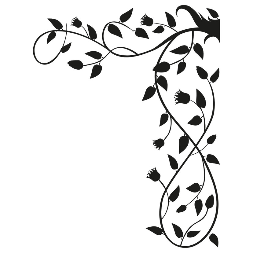Wallsticker - Klatrende Plante