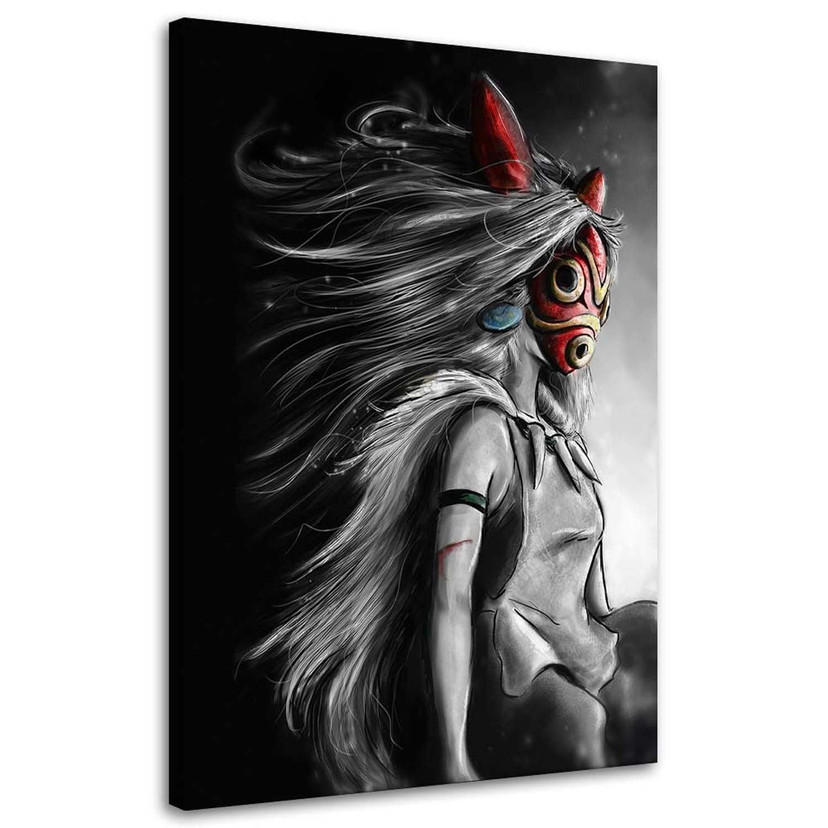 Canvas schilderij, Prinses Mononoke