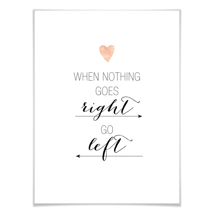 Plakat Confetti & Cream - Kiedy nic nie idzie dobrze