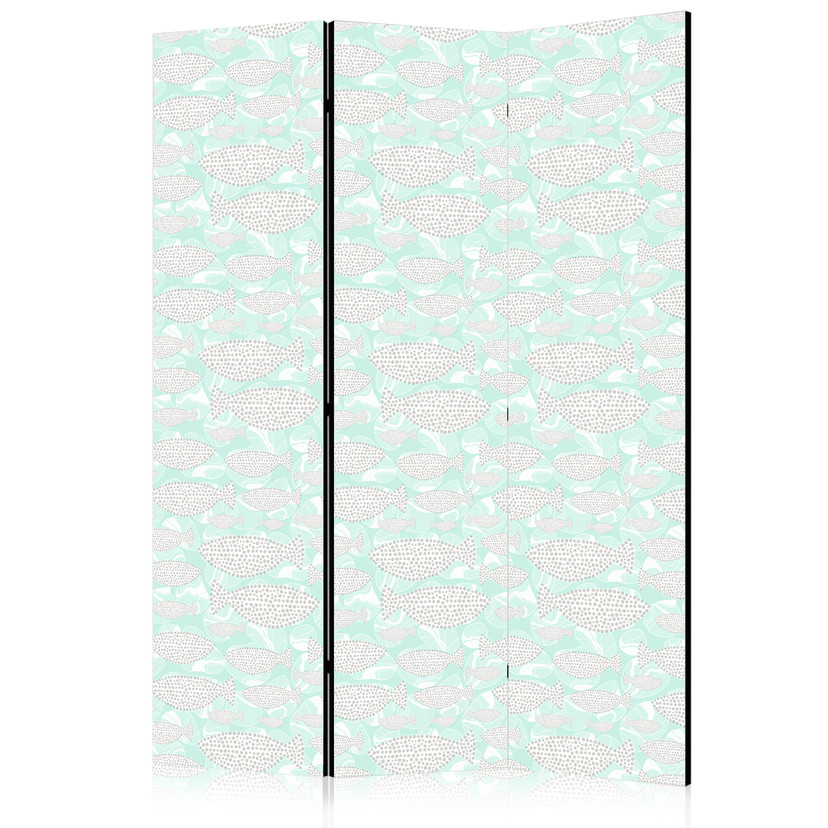 Paravent, Raumteiler freistehend, Trennwand - Minimalist Fish