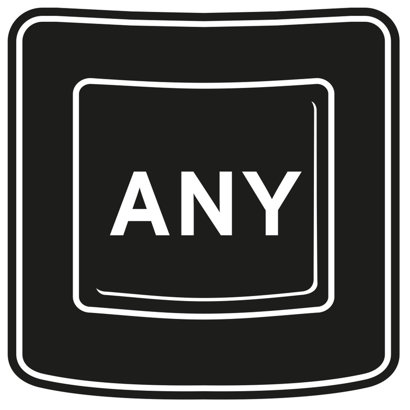 Sticker mural - Any Key