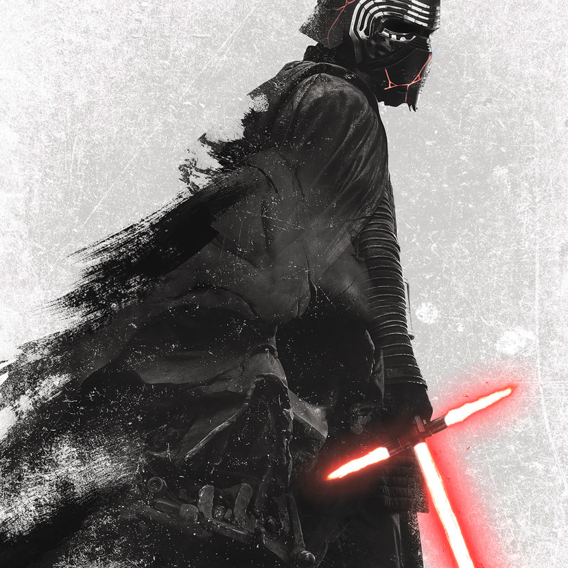 Vlies Fototapete - Star Wars Kylo Vader Shadow - 200 x 280 cm