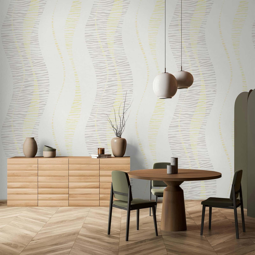 Vliestapete Grafisch Modern in Weiß