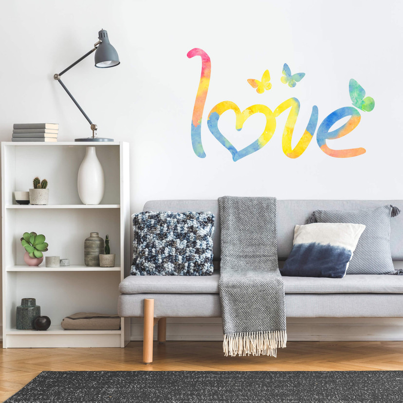 Wallsticker -  Aquarell love