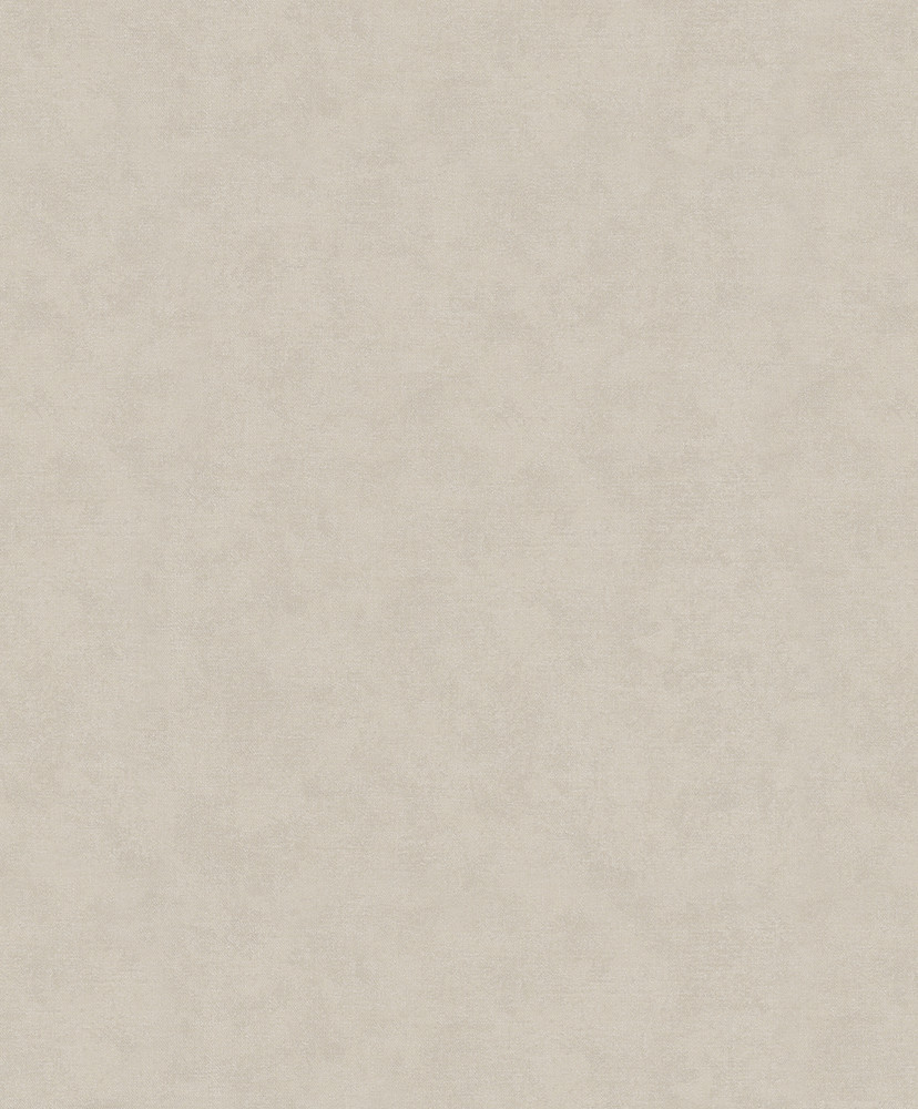 Non-woven tapet med et moderne monokromt look og tekstur i beige ensfarvet
