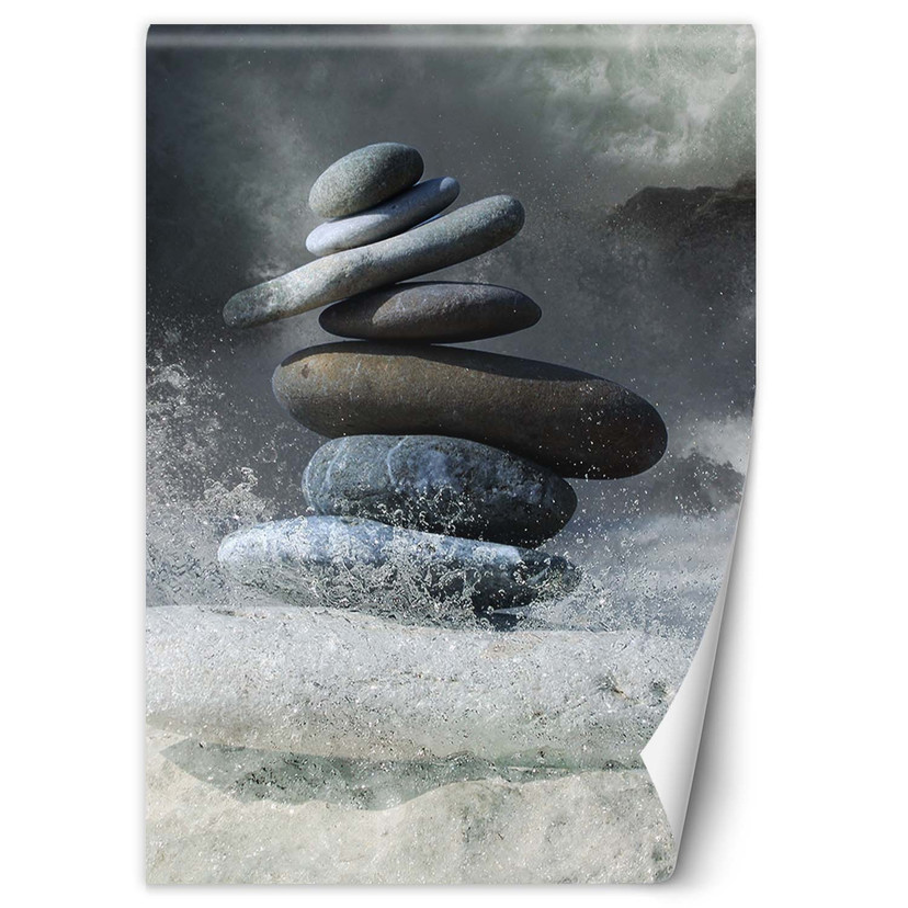 Fototapete, Steine Meer Zen Spa