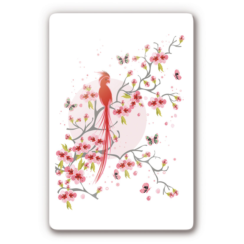 Tableau en verre - Oiseau du Paradis