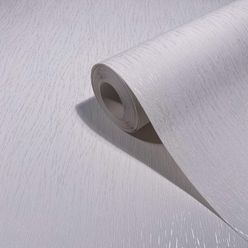 Papiertapete Struktur Modern in Weiß