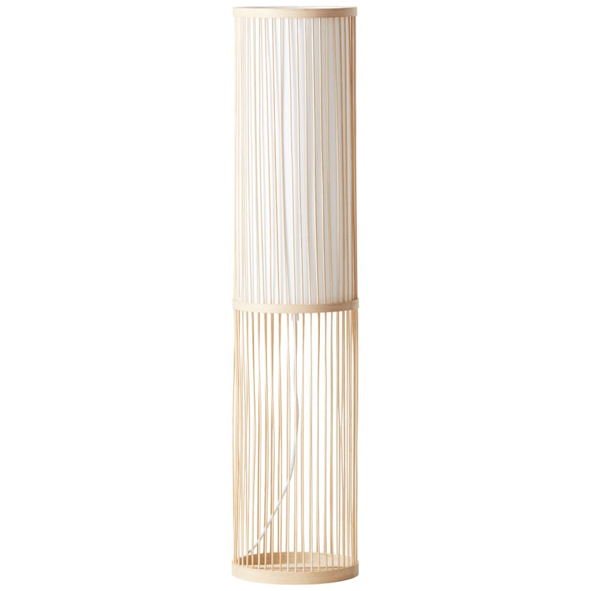 Stehleuchte Luise, braun, 90,5 x 20 cm, Bambus Stehlampe, dimmbar