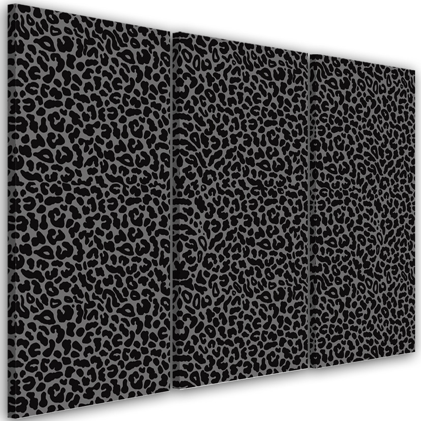 3 stykke lærredsprint, Leopard Leopard Pels Patches Mønster