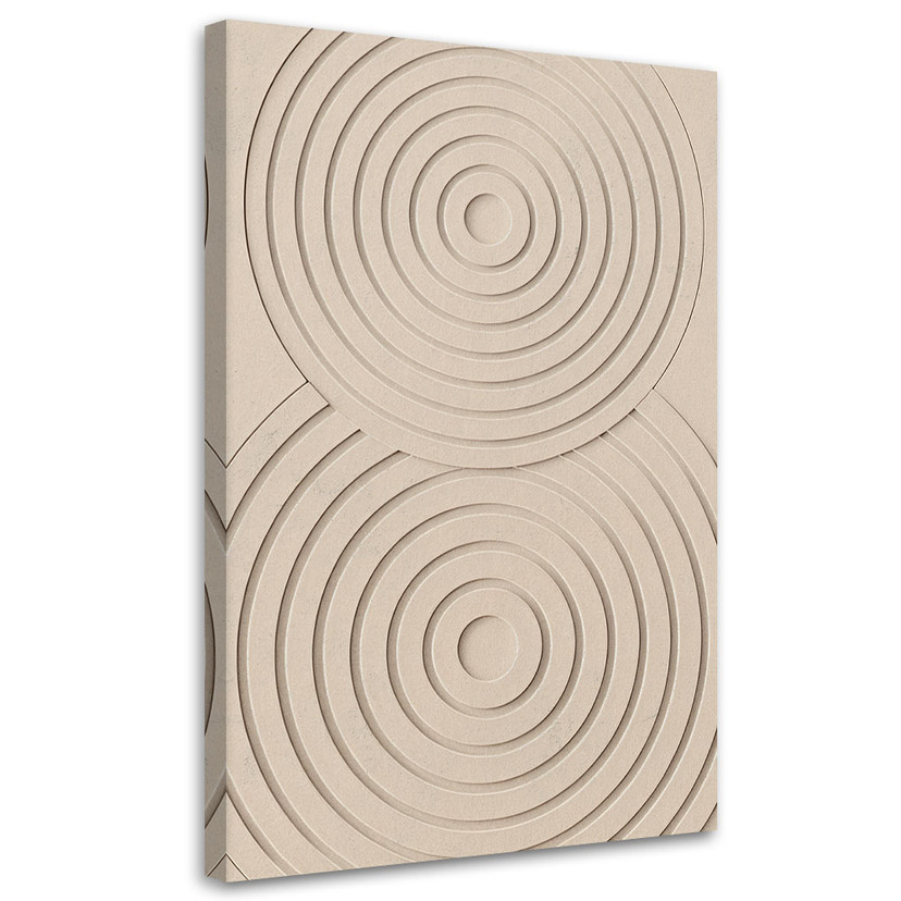 Leinwandbild Sand Kreise