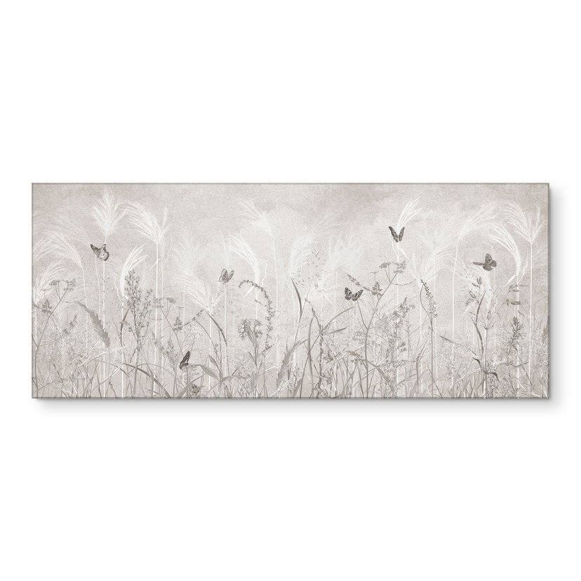 Keukenachterwand Wilde bloemenweide met vlinders in Scandinavisch design - Ms Tiff