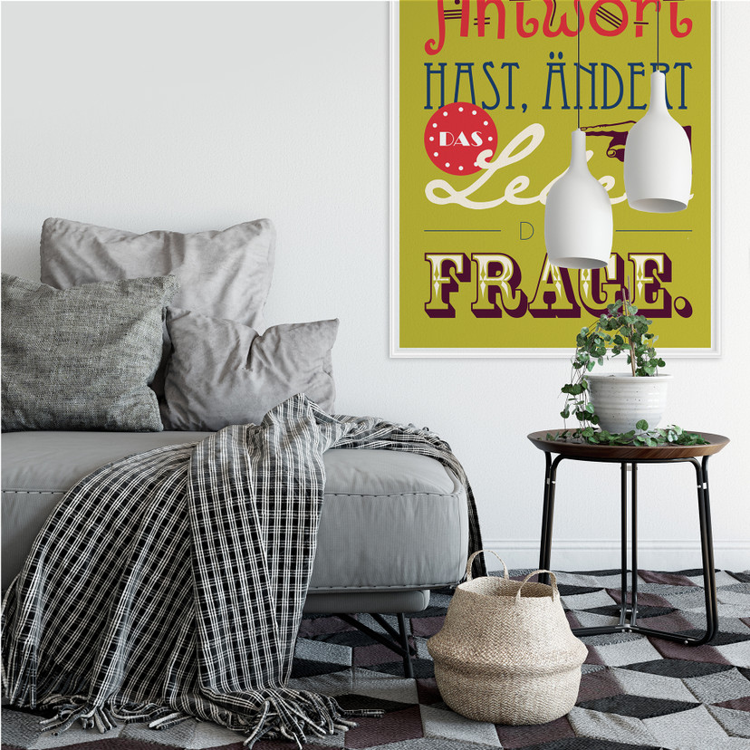 Wallprint Sobald du die Antwort hast...