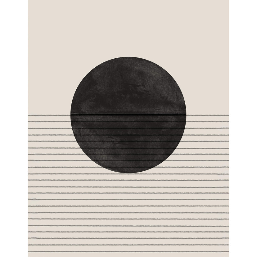 Papier peint photo The Miuus Studio - Cercle et lignes