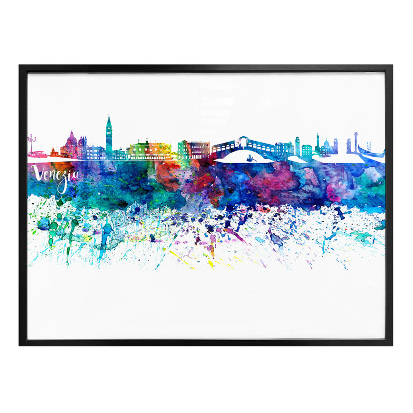 Plakat Bleichner - Akwarelowa panorama Wenecji