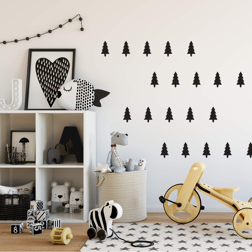 Wallsticker - Grantræer (11 stk)