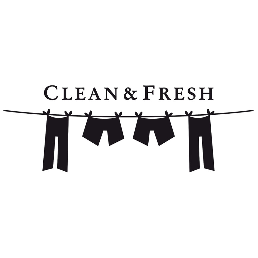 Wallsticker Clean and fresh