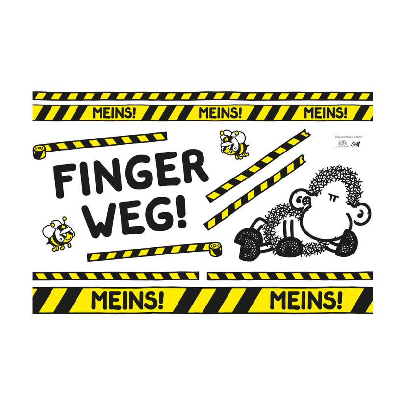 Wandtattoo Sheepworld Finger Weg! Meins!
