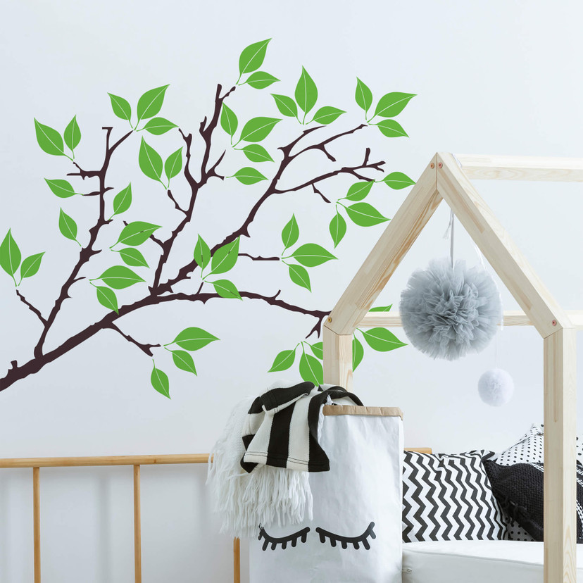 Wallsticker 2-farvet Gren 01