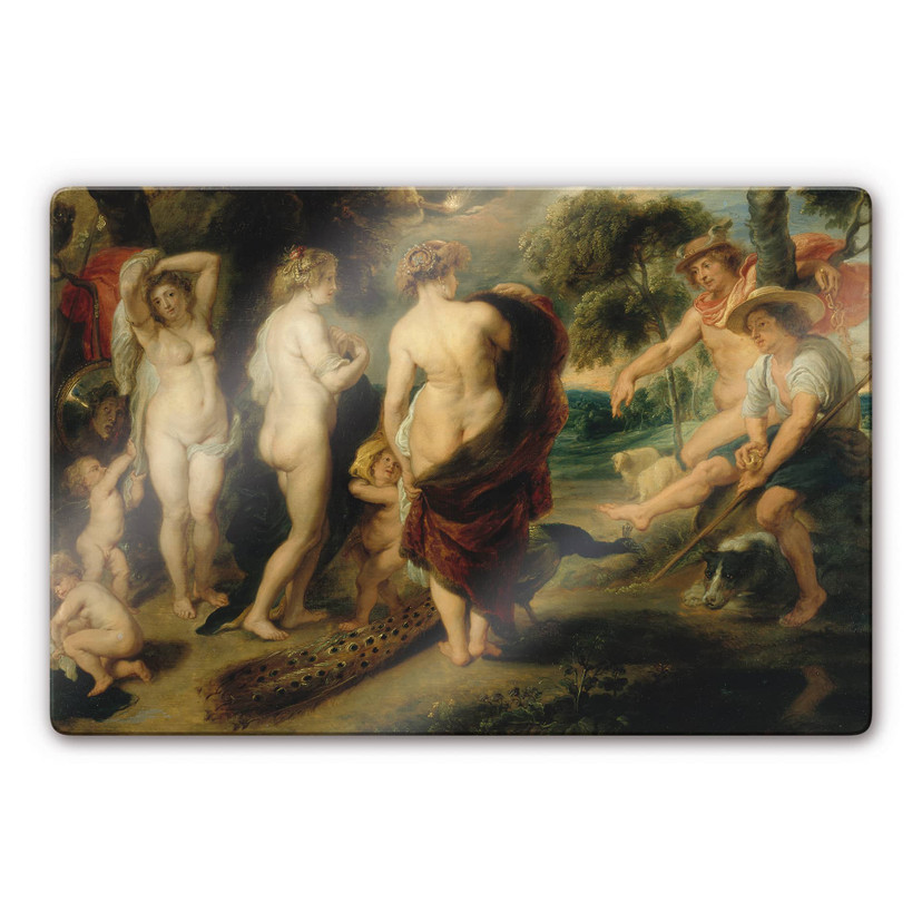 Glasschilderijen Rubens - Het oordeel van Parijs
