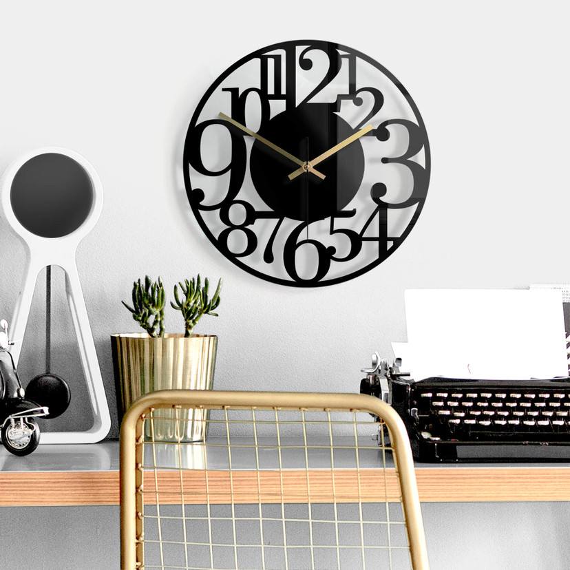 Horloge murale en verre - Moderne