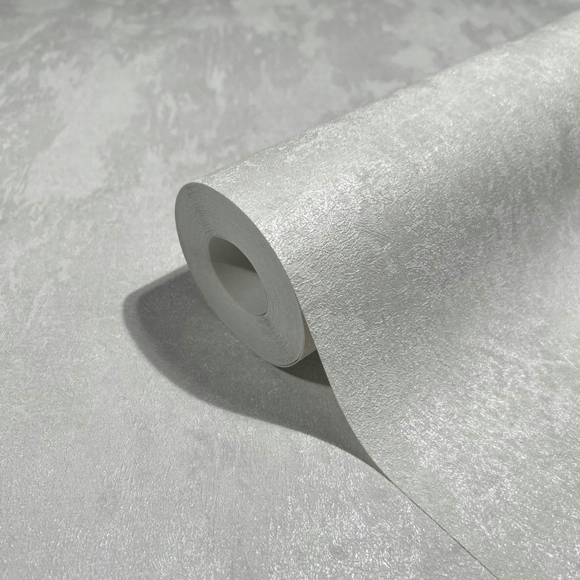 tekstureret non-woven tapet Novamur Jackie hvid, grå
