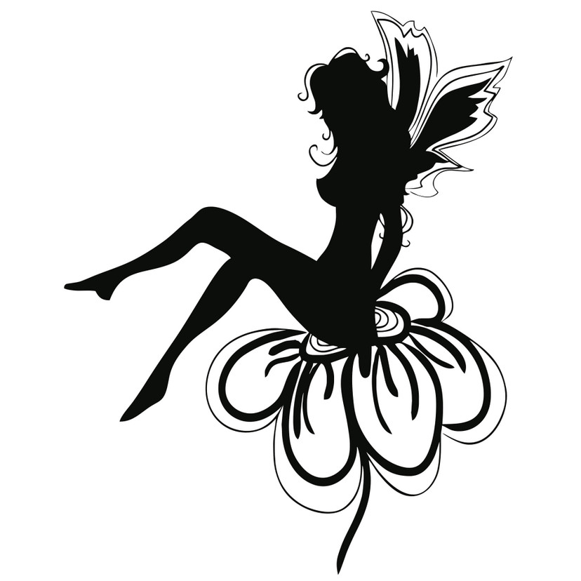 Wallsticker Charmerende Nymfe
