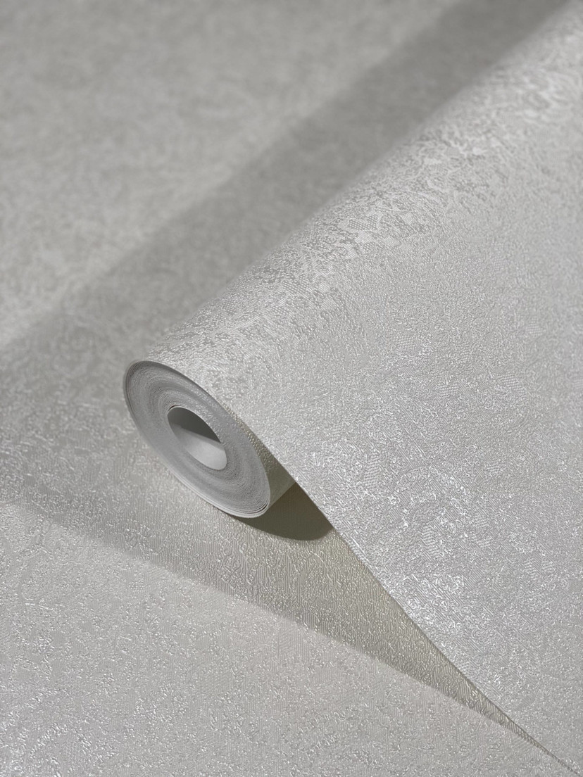 non-woven tapet med skinnende små blade beige blomstret af Harald Glööckler