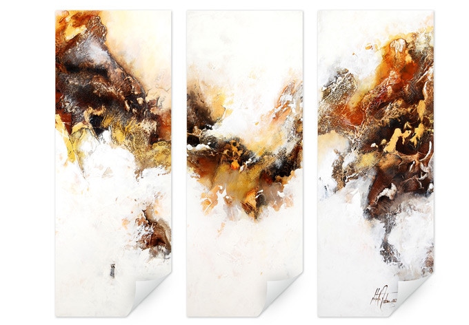 Zelfklevende Poster - Fedrau - Fluid Gold