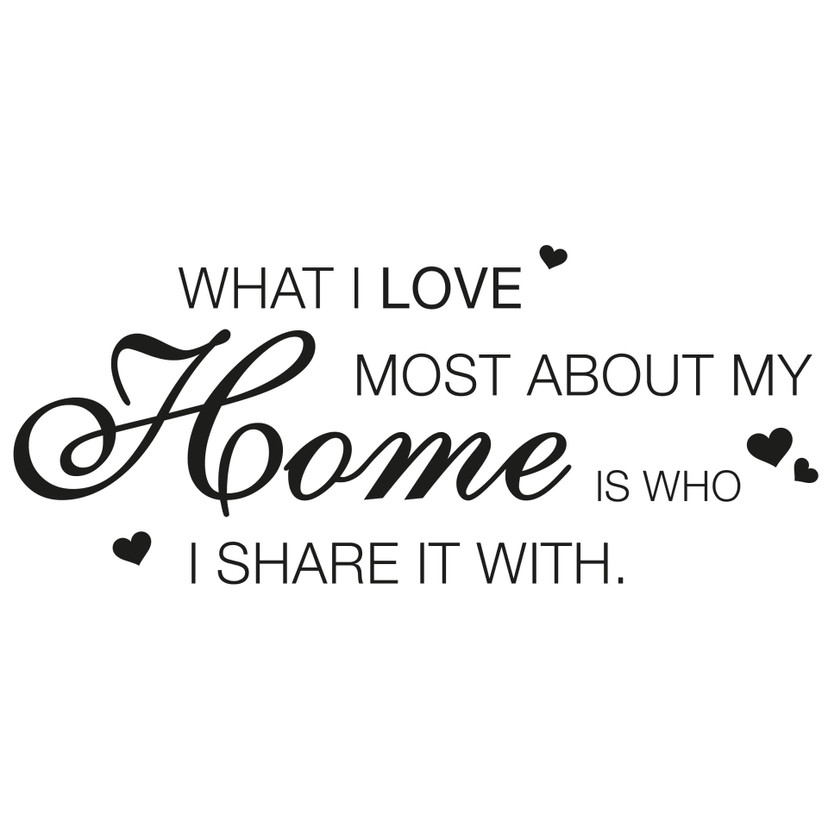 Wallsticker What I love most... 1